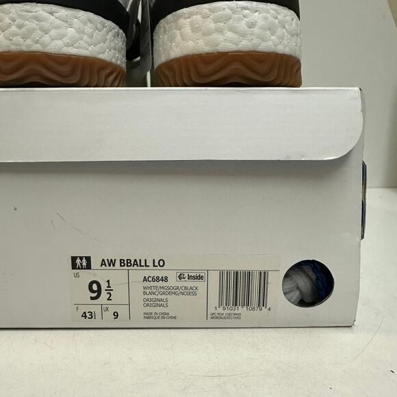 NIB NWT adidas Alexander Wang x AW BBall LO Grey Basketball Low Sneaker Mens 9.5 - Picture 8 of 9